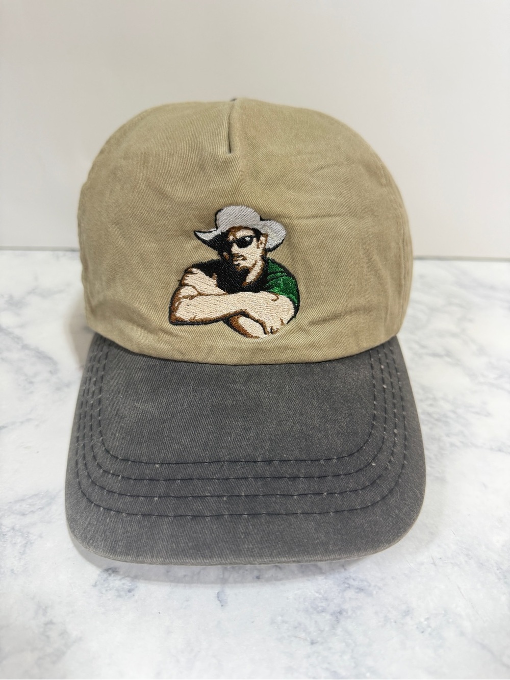 Ford Toby Keith tan baseball cap hat embroidered cotton